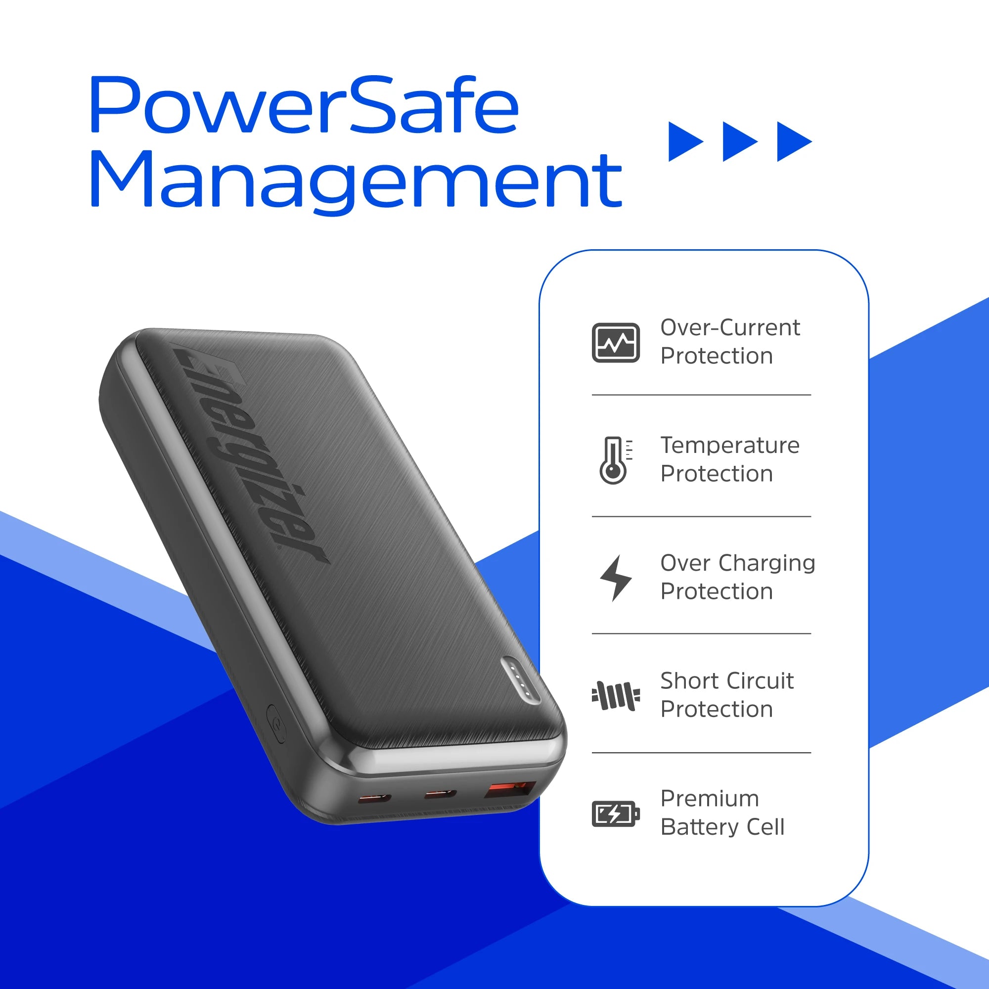 מטען נייד Energizer UE20055PQ, מידות קומפקטיות