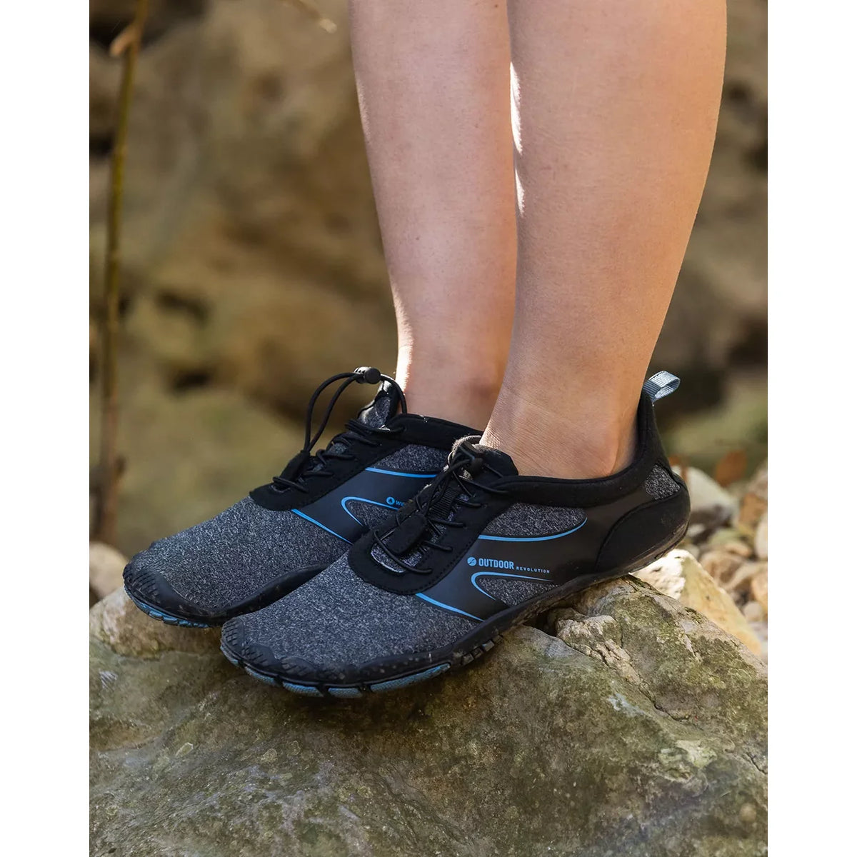 נעלי מים לגבר Outdoor Revolution Wetrack, נאופרן אלסטי, סוליית גומי לאחיזה