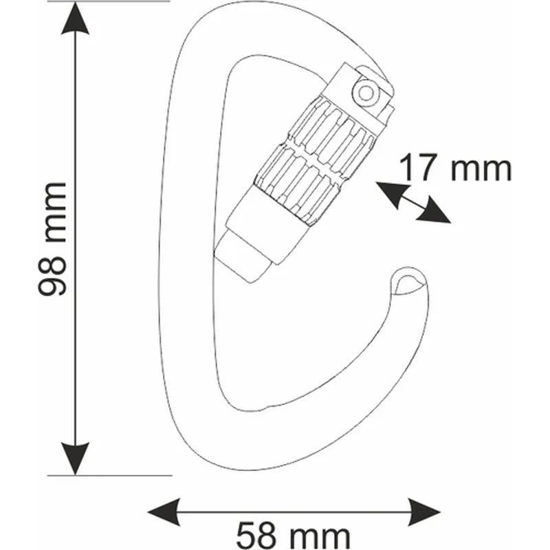 CAMP Orbit 2Lock - קרבינה קומפקטית עם שרוול נעילה בפרופיל נמוך