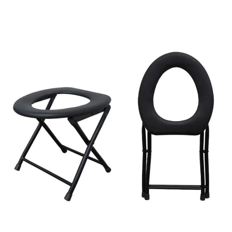 אסלה ניידת מתקפלת מפלסטיק ומתכת - קלה לניקוי