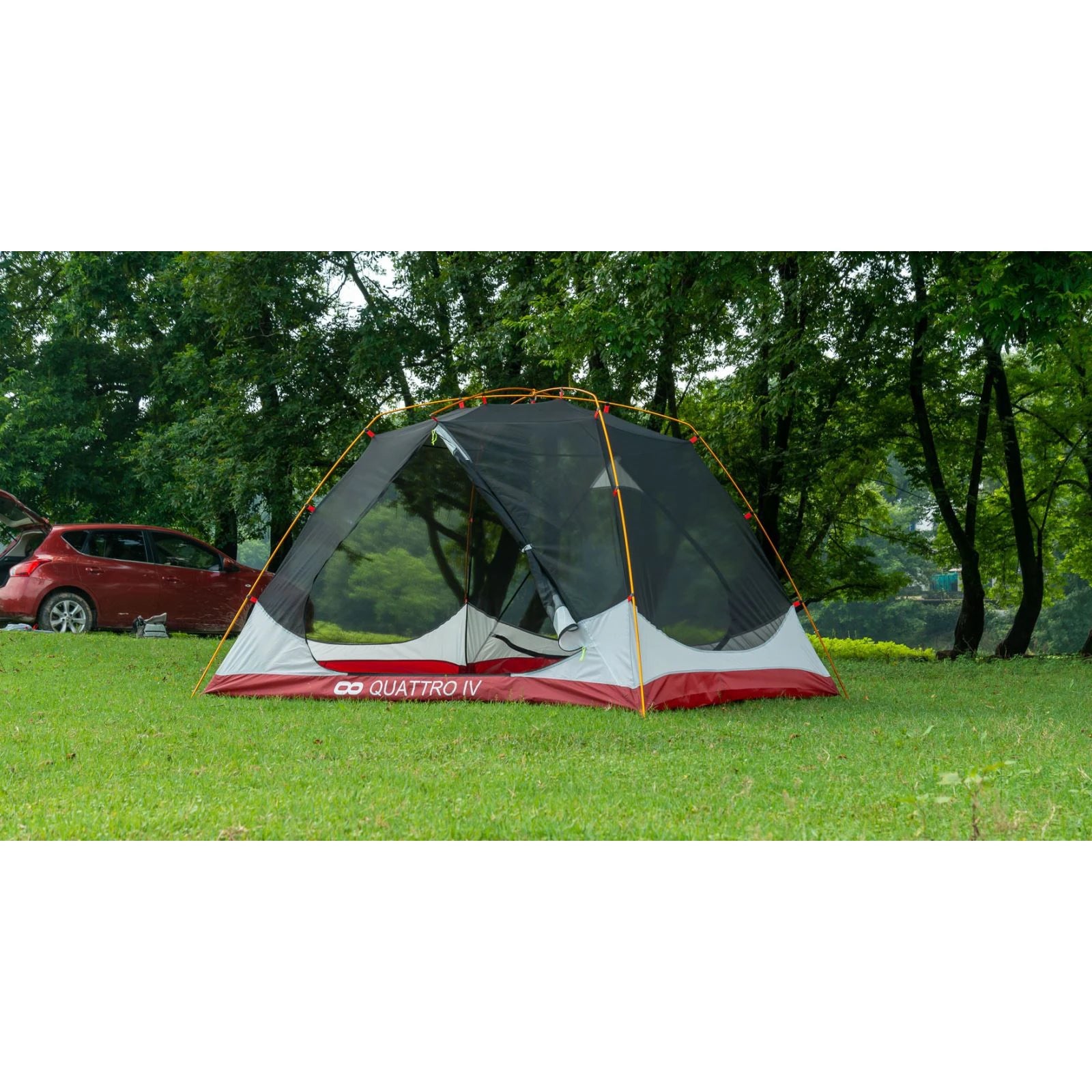 אוהל INFINITY Quattro 4 IV מתאים לשימוש גם ללא כיסוי גשם במזג אוויר ישראלי