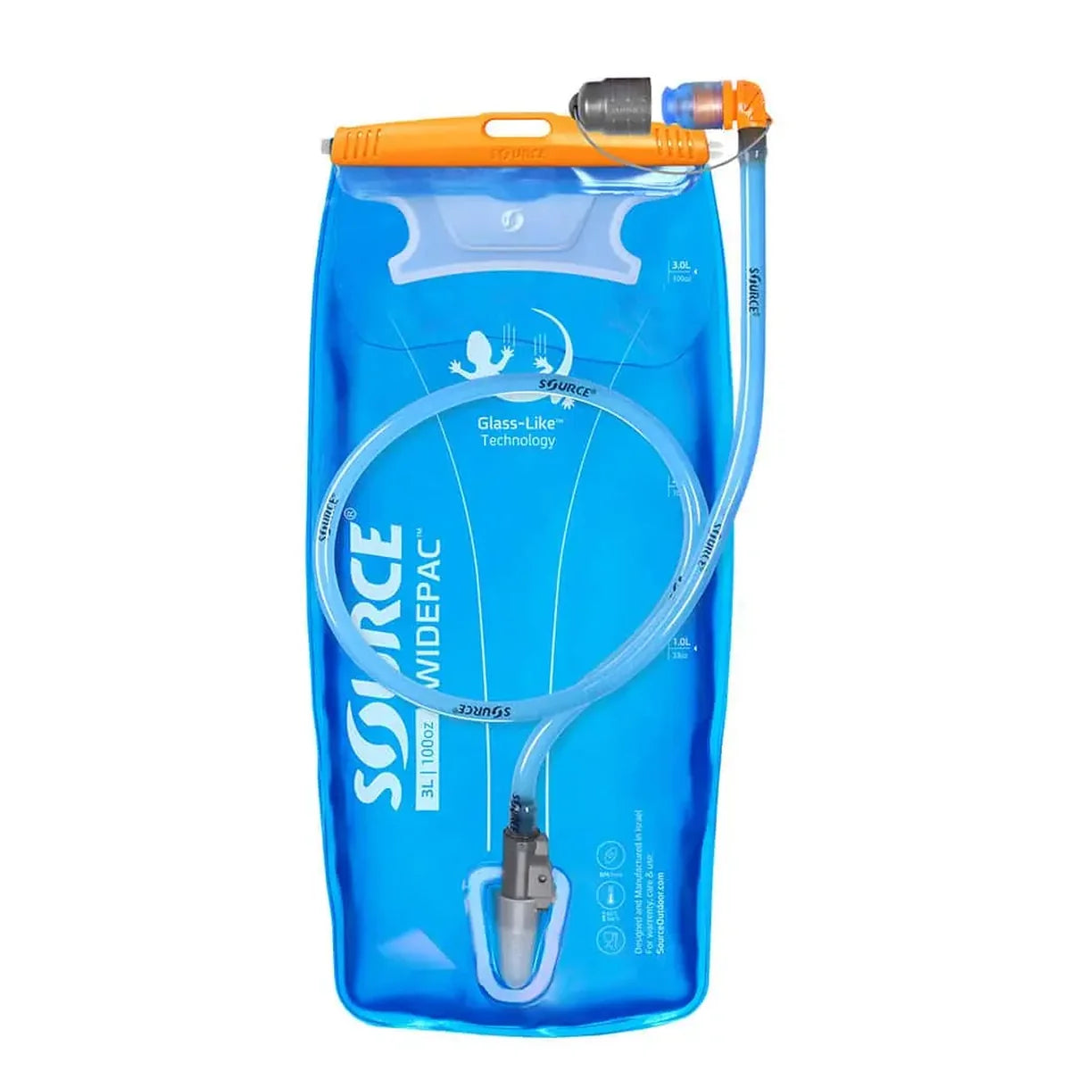 שלוקר ווידפק 3 ליטר של שורש: שקית שתייה קלאסית עם פתח רחב לניקוי קל.