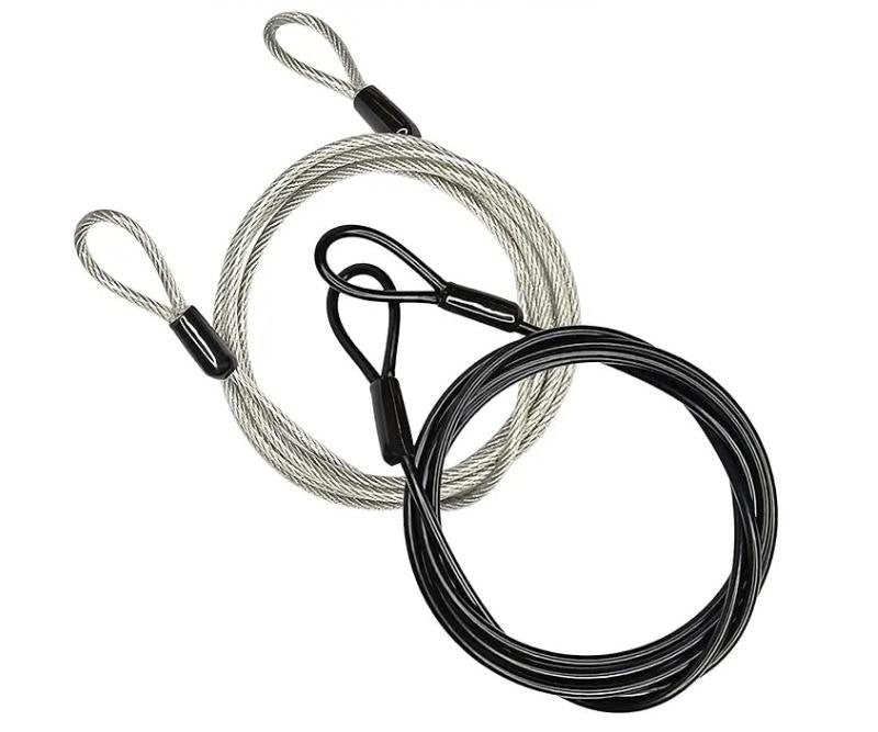 כבל נעילה שחור לתרמיל "דרך ארץ", 3 מ"מ, 1.5 מ', 31 גרם.