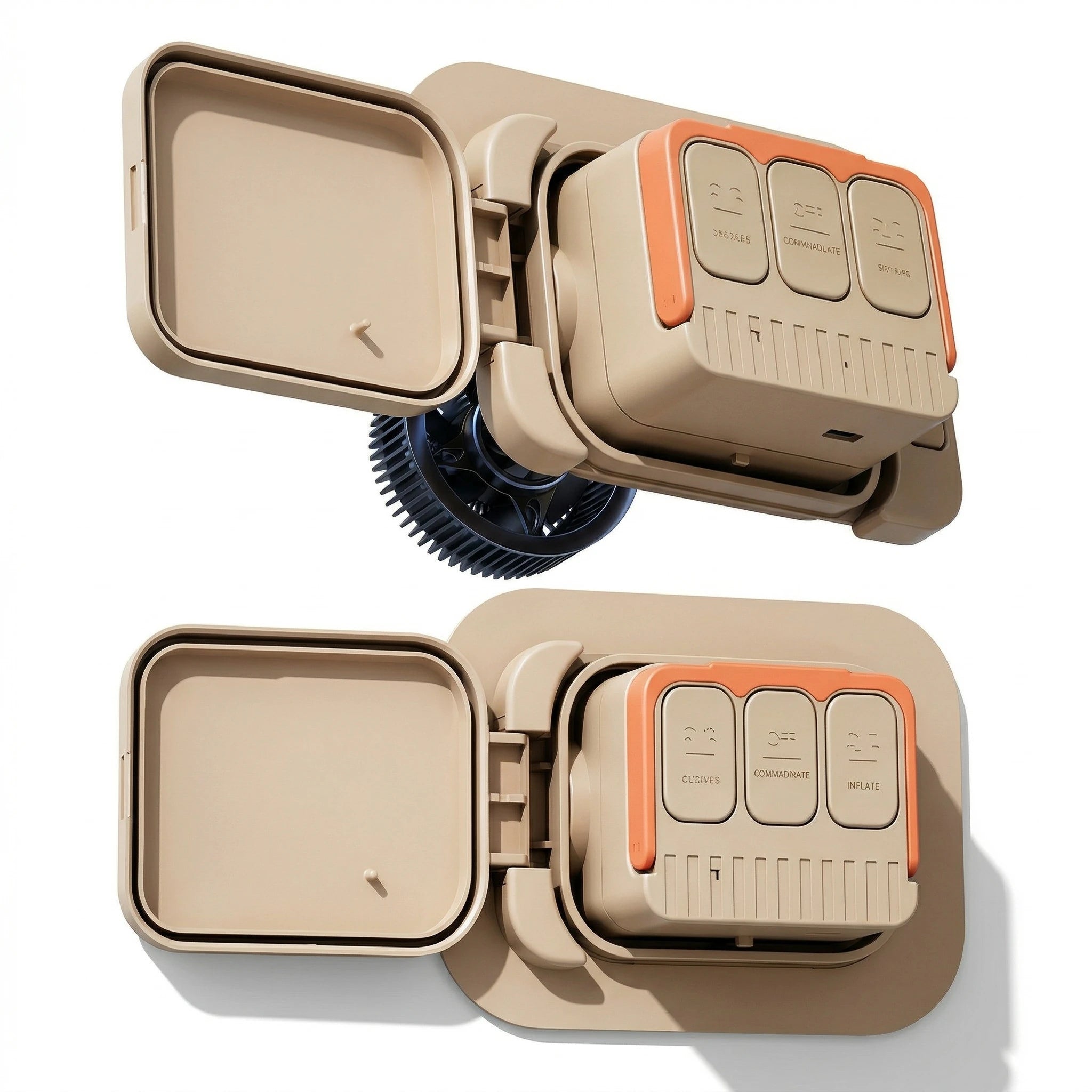 מזרון מתנפח זוגי פרימיום לאחר ניפוח, עם תחתית מבודדת לחות