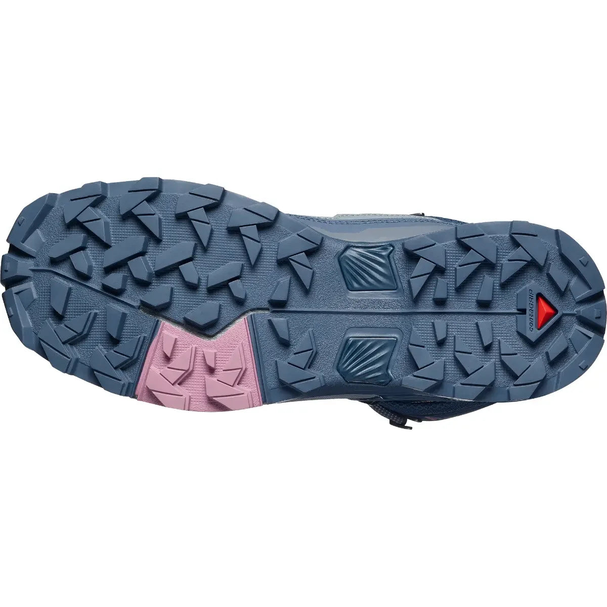 נעלי טיולים נשים סלומון X Ultra 5 Mid GTX מבט מאחור על העקב