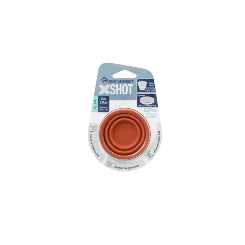 XSHOT כוס מתקפלת שטוחה לאחסון נוח בתיק טיולים