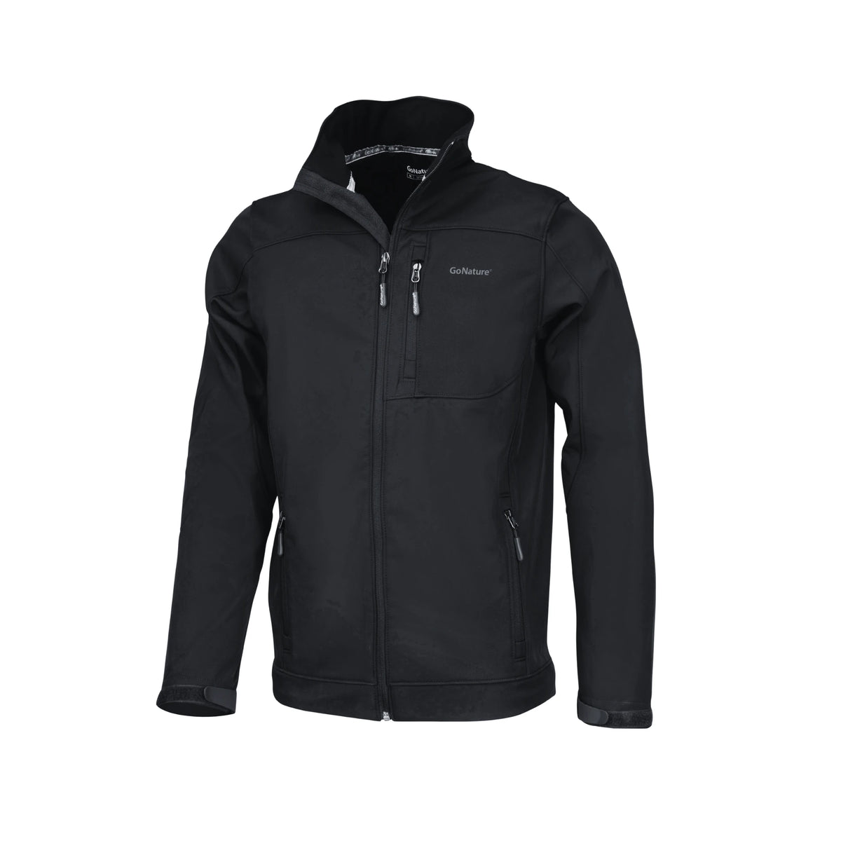 Himalaya מעיל סופטשל גברים Go Nature שחור, אטום לרוח, הייקינג וטרקים