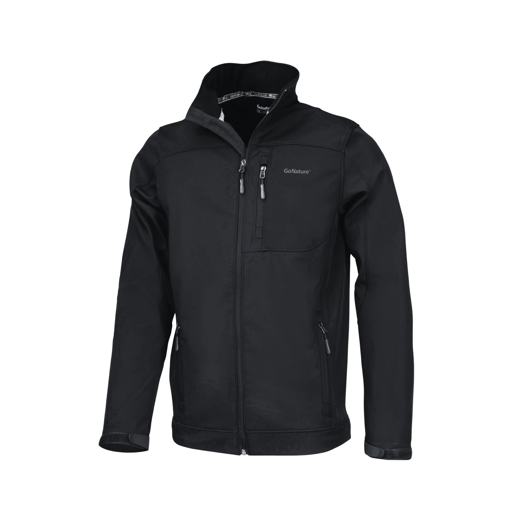 Himalaya מעיל סופטשל גברים Go Nature שחור, אטום לרוח, הייקינג וטרקים