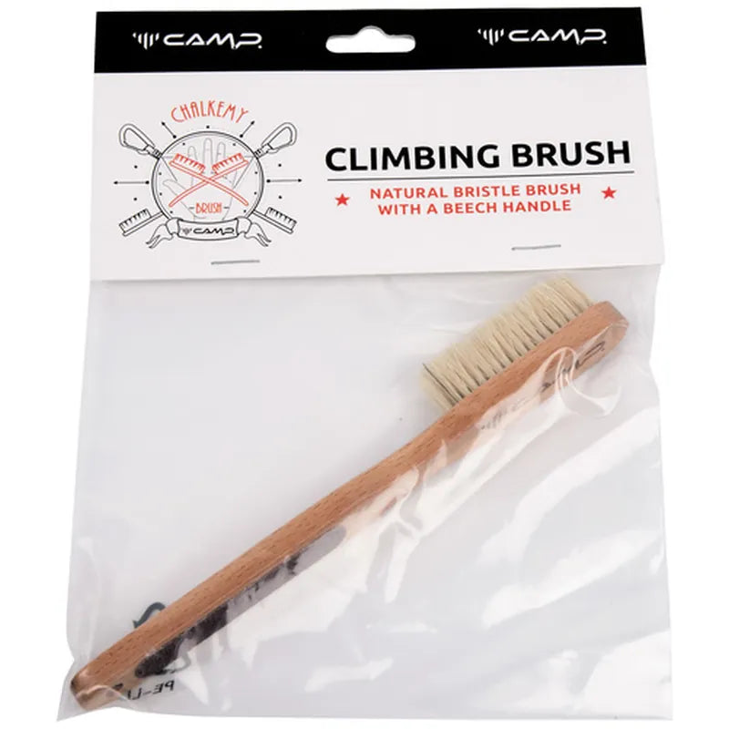 תקריב של מברשת טיפוס CAMP Bamboo Brush, סיבים מחומרים טבעיים