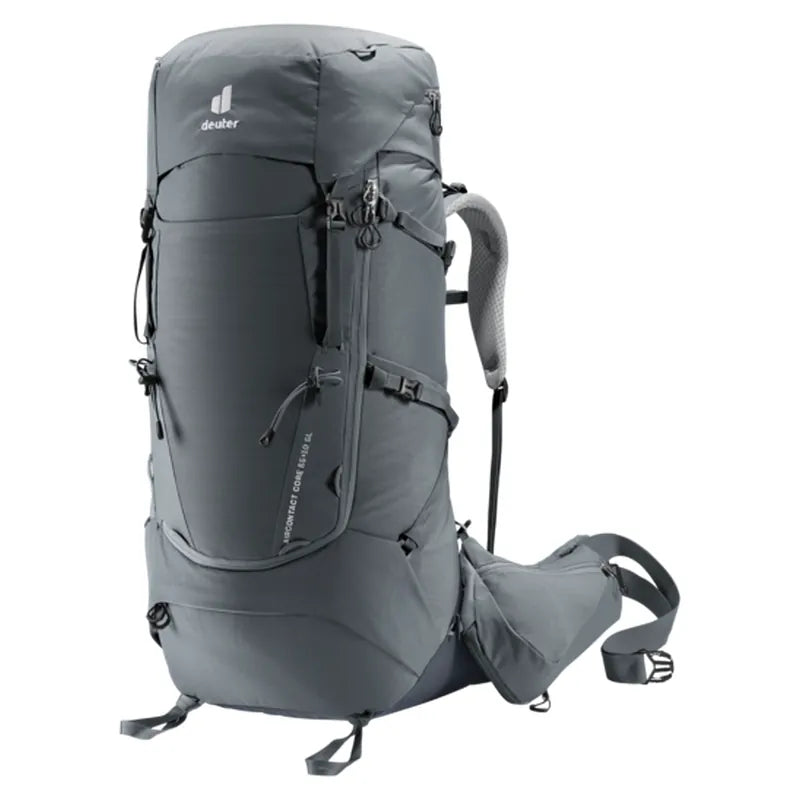 תרמיל Deuter Aircontact Core 55+10 SL גרפיט/שחור - תיק טיולים לנשים