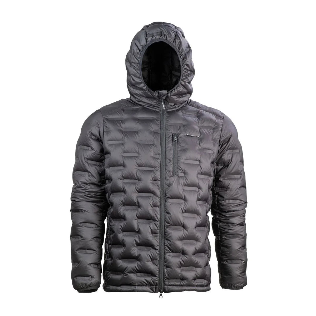 מעיל פוך שחור Skua Go Nature גברים: מעיל פוך אווז RDS 650 Fill לטיולים, תרמילאות.