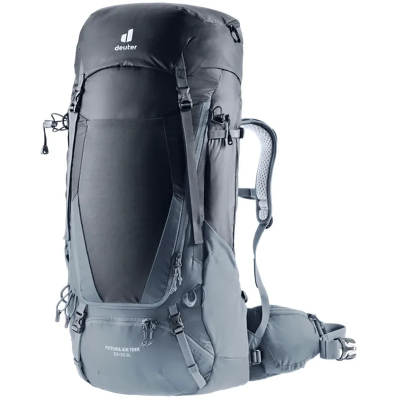 Deuter Futura Air Trek 55+10 SL: מערכת גב Aircomfort Sensic לאוורור מקסימלי