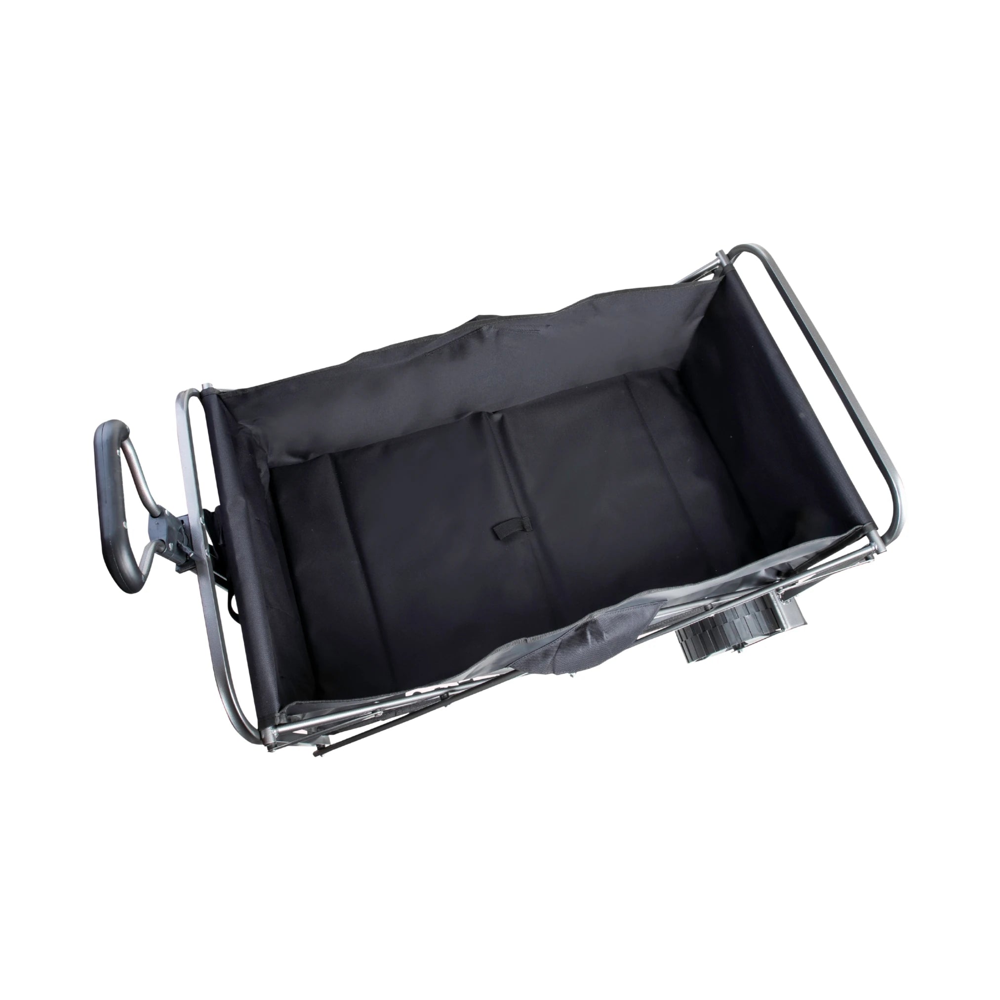 עגלת שטח Wide Glide במצב פתוח, מציגה את קיבולת הנשיאה