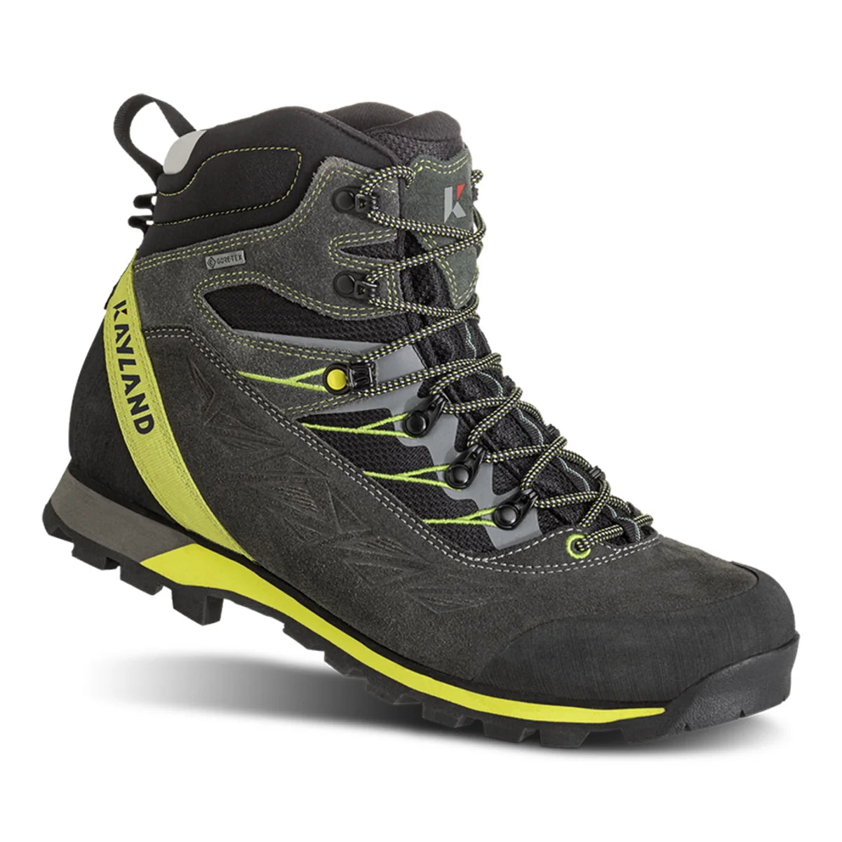 Legacy GTX נעלי הרים גברים Kayland, גפת זמש ובד, סוליית Vibram לאחיזה מעולה.