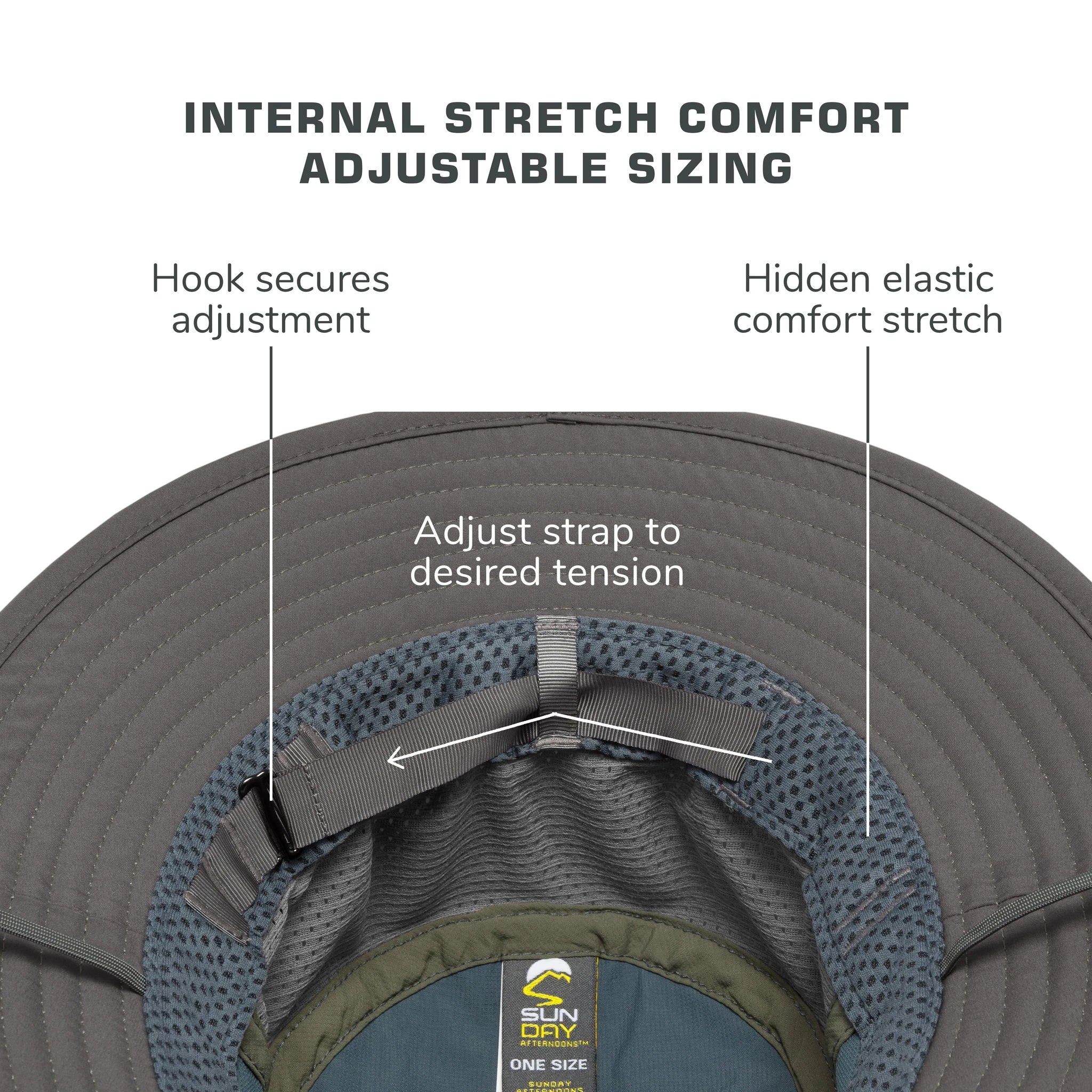 כובע Brushline מתקפל לנסיעות, עשוי מחומרים ממוחזרים