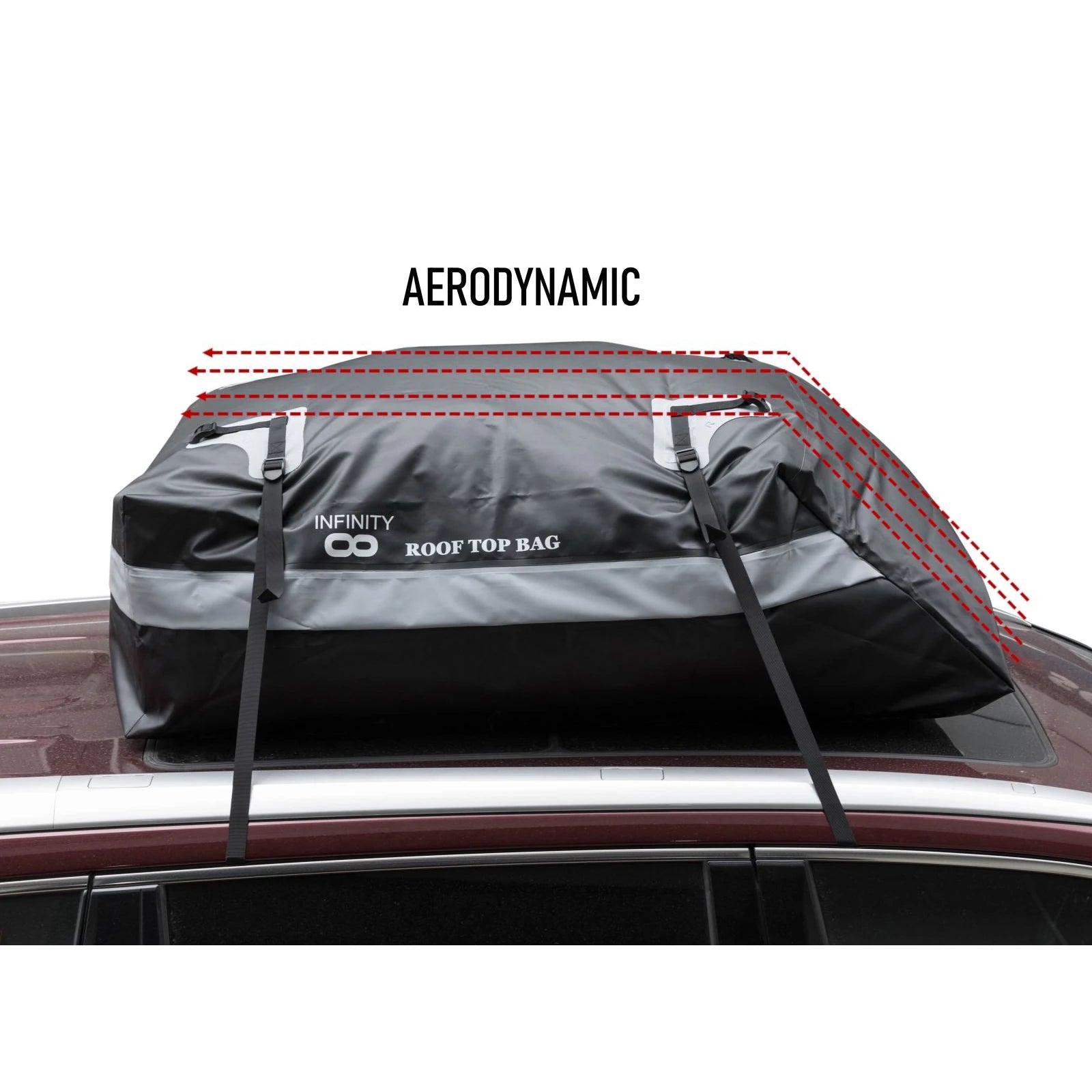 תיק גג לרכב Infinity ROOF TOP L: עיצוב אווירודינמי