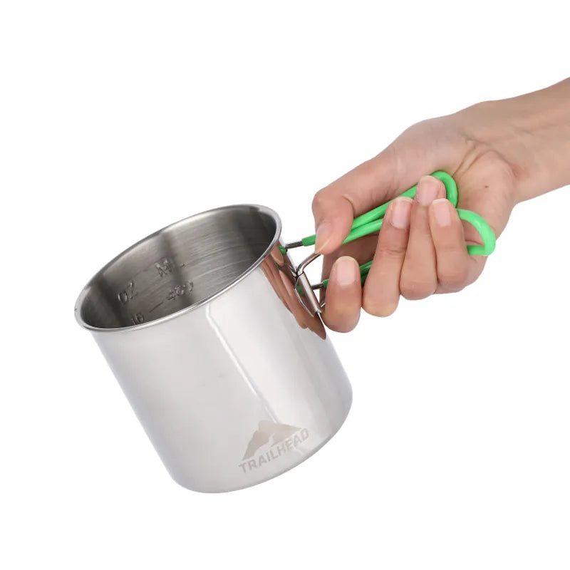 פינג'אן Trailhead ידיות מתקפלות - קל משקל, 650 מ"ל, לאוהבי קפה בשטח.