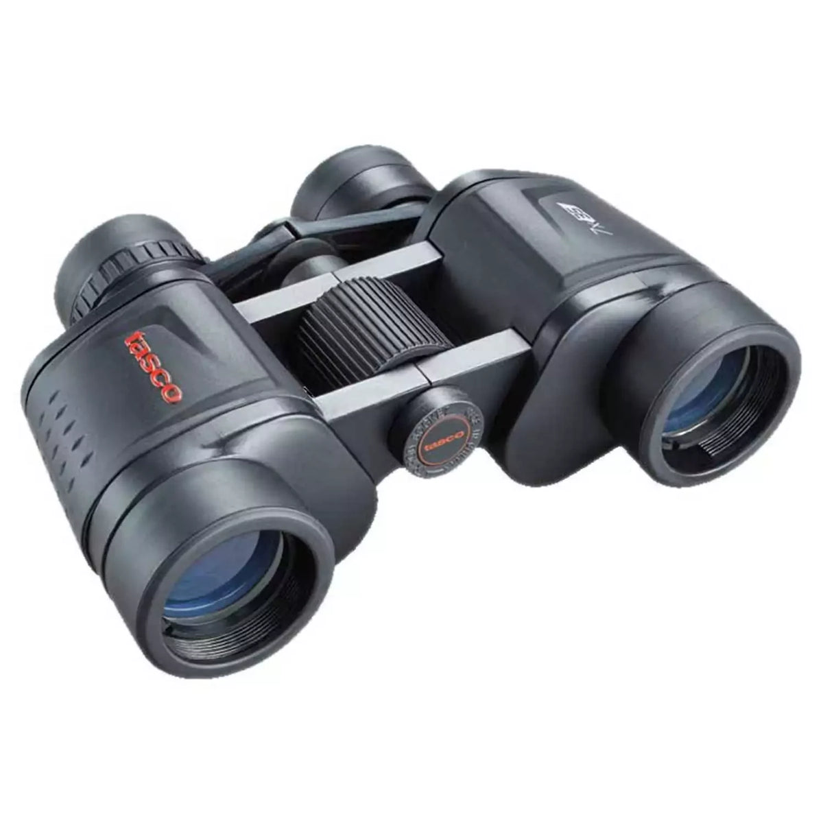 משקפת Tasco Essentials 7X35 לצפייה ממרחק, עם ציפוי גומי עמיד למים.