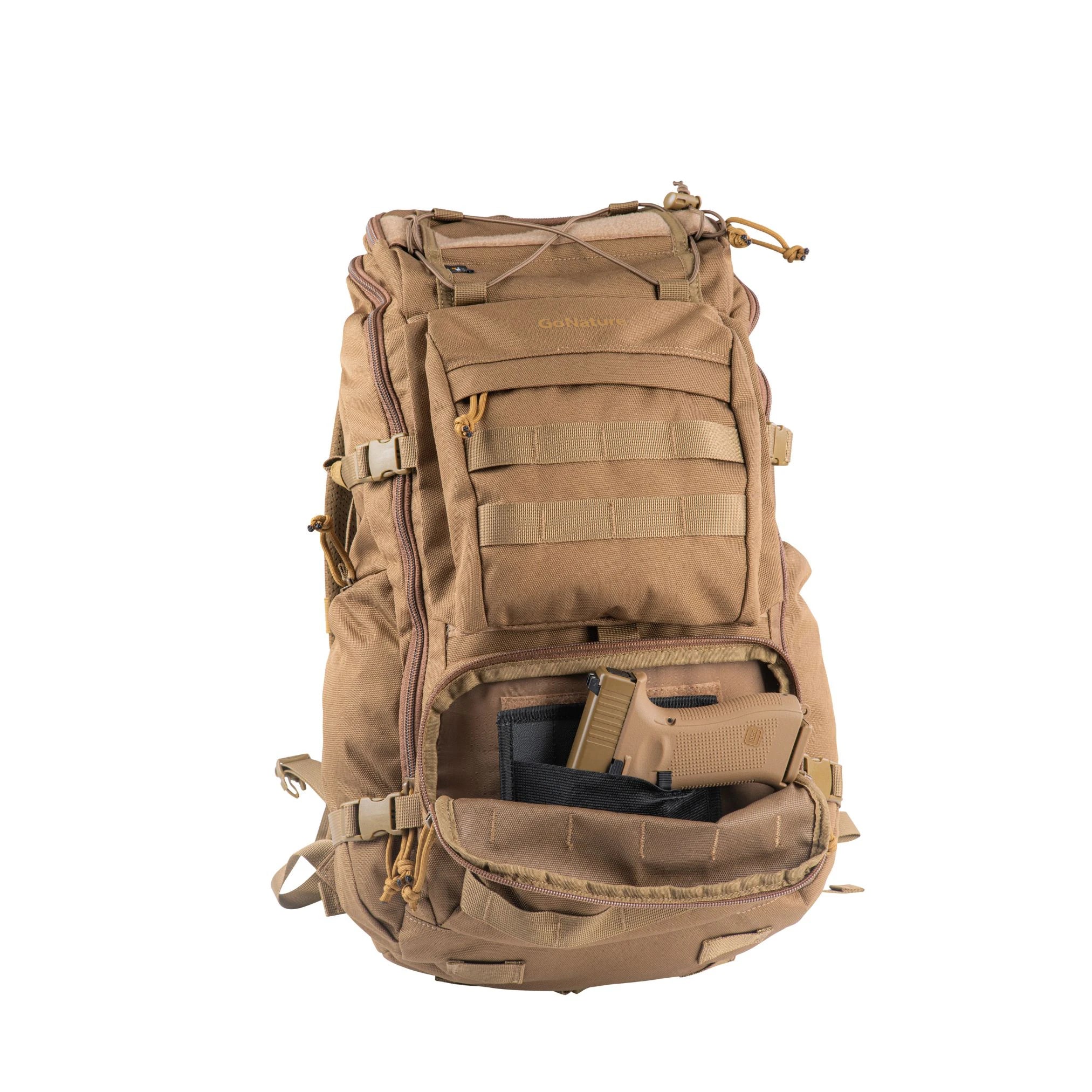 תרמיל טקטי Tundra MK 1.0 30L חול: מערכת MOLLE מפורטת