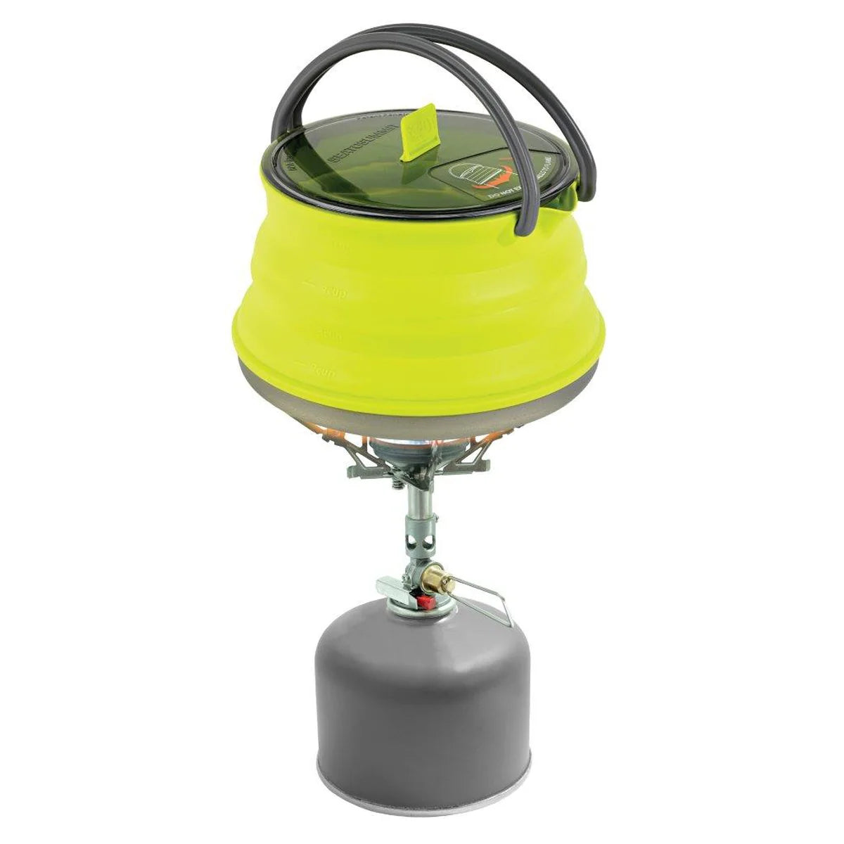 קומקום מתקפל עם מכסה שקוף וידיות אחיזה נוחות