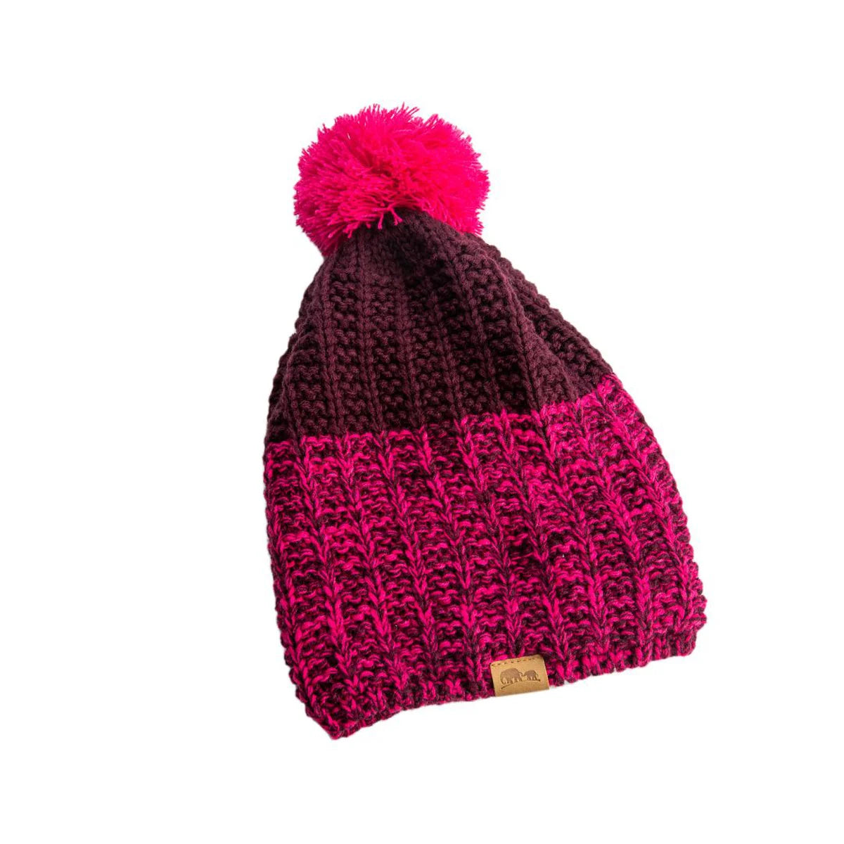 Aspen כובע צמר בורדו