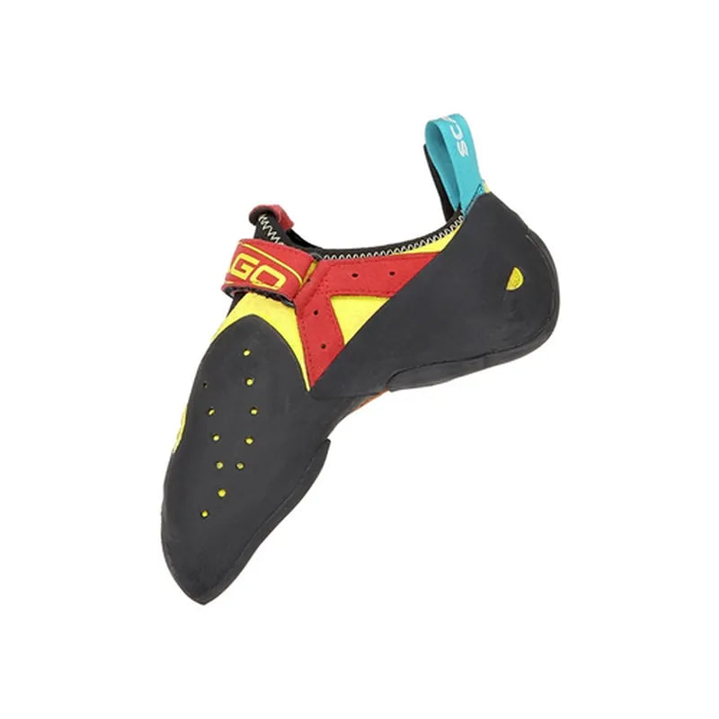 Scarpa Drago: רצועות סקוץ' להידוק מהיר ונוח, מושלם לטיפוס ספורטיבי ובולדרינג.