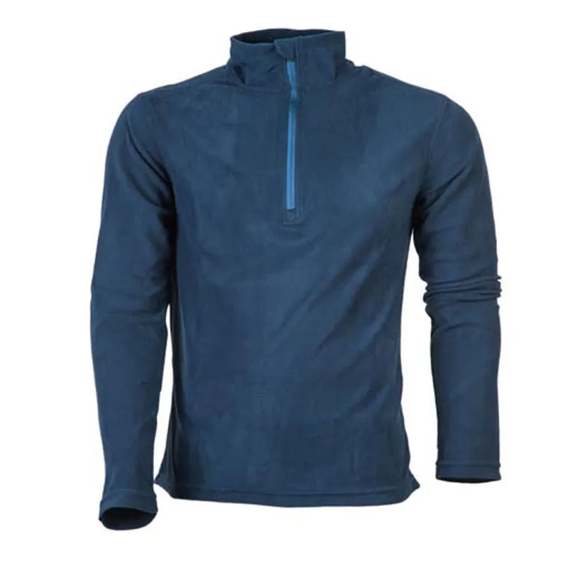 חולצת מיקרופליז גברים Go Nature: רוכסן חצי, נוחה ונושמת