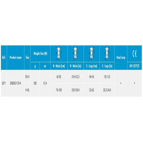 רתמת טיפוס גלישה Energy CR 4