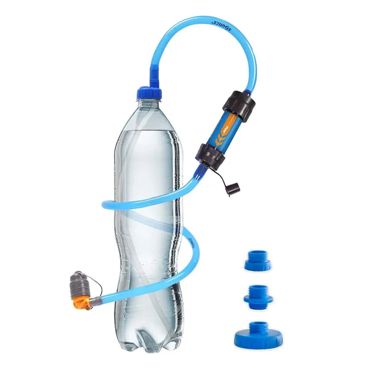 שלוקר לבקבוק Source Convertube Sawyer עם פילטר מים לטיולים וקמפינג.