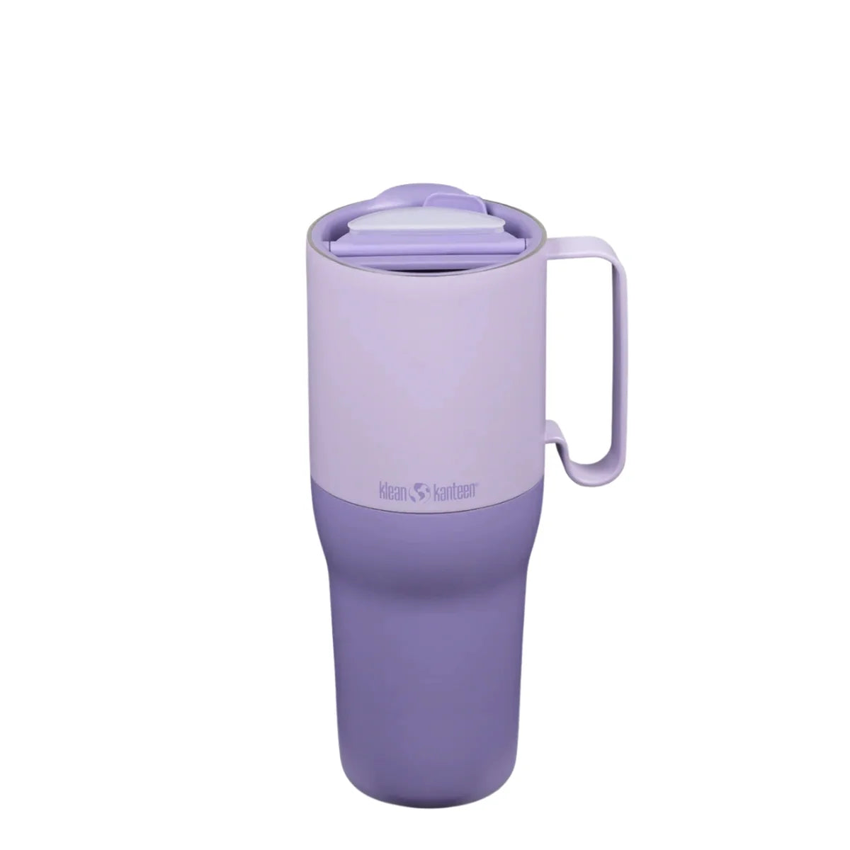 כוס תרמית Klean Kanteen בנפח 36oz מונחת במחזיק כוסות ברכב