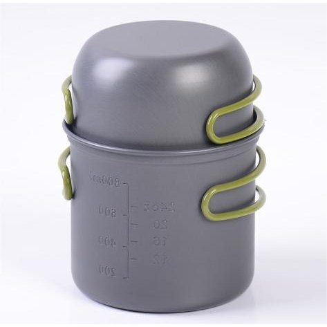 סיר אלומיניום Trailhead DuoCook עם מכסה המשמש כקערה