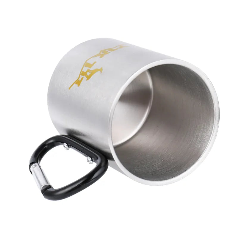 כוס נירוסטה עם לוגו דרך ארץ - נוחה לנשיאה