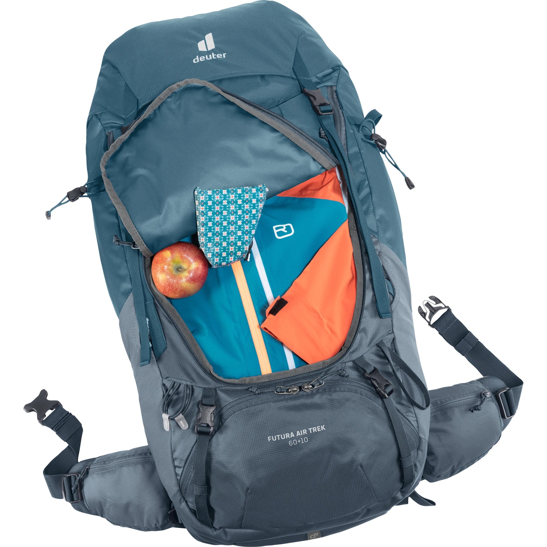Deuter Futura Air Trek 60+10 - תווית SOS לבטיחות בשטח