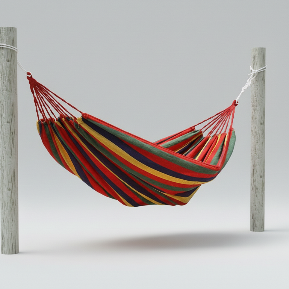 ערסל קנבס יחיד דרך ארץ, 190x80 ס"מ, דגם Red Rainbow