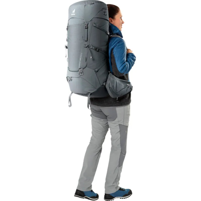 רצועות כיווץ בתרמיל Deuter Aircontact Core 55+10 SL לנשיאה יציבה