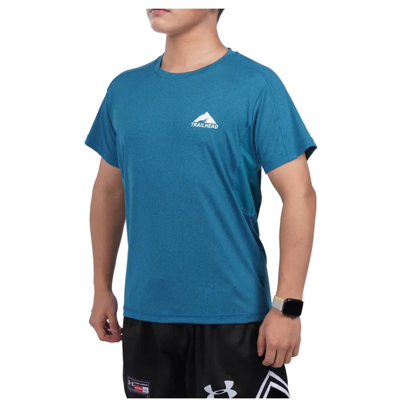 חולצת גברים מנדפת Trailhead Parlo שחורה, קלת משקל ונוחה