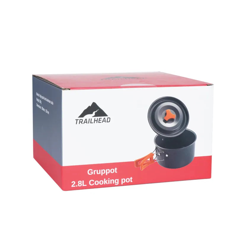 סיר אלומיניום 2.8 ליטר Trailhead Gruppot 2.8 עם ידיות מתקפלות