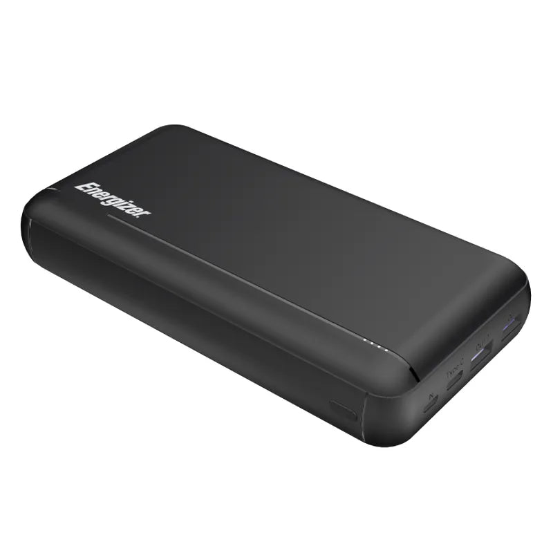מטען נייד Energizer 30000mAh לטיולים, שני USB-A ו-USB-C.