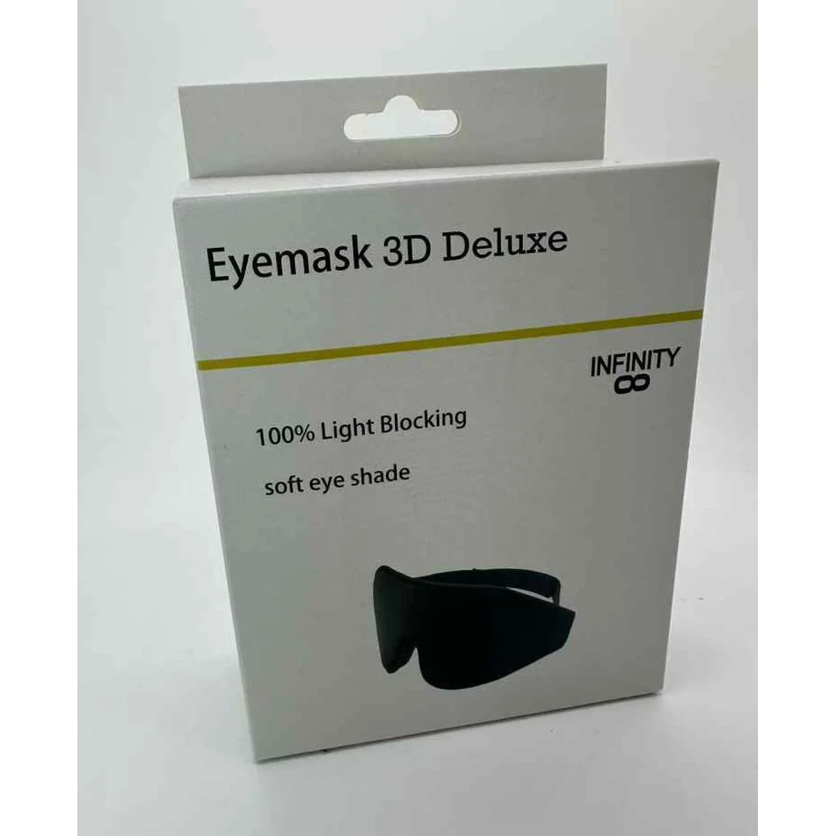 כיסוי עיניים שחור לטיסה של Infinity - קל לכיבוס ושימוש חוזר