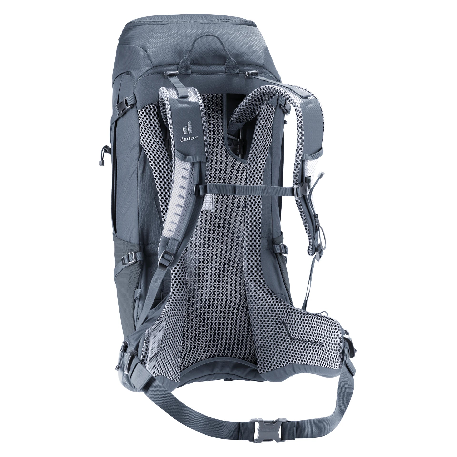 תרמיל Futura Pro 40 Deuter - פרט רצועת כתף עם תושבת למקל הליכה