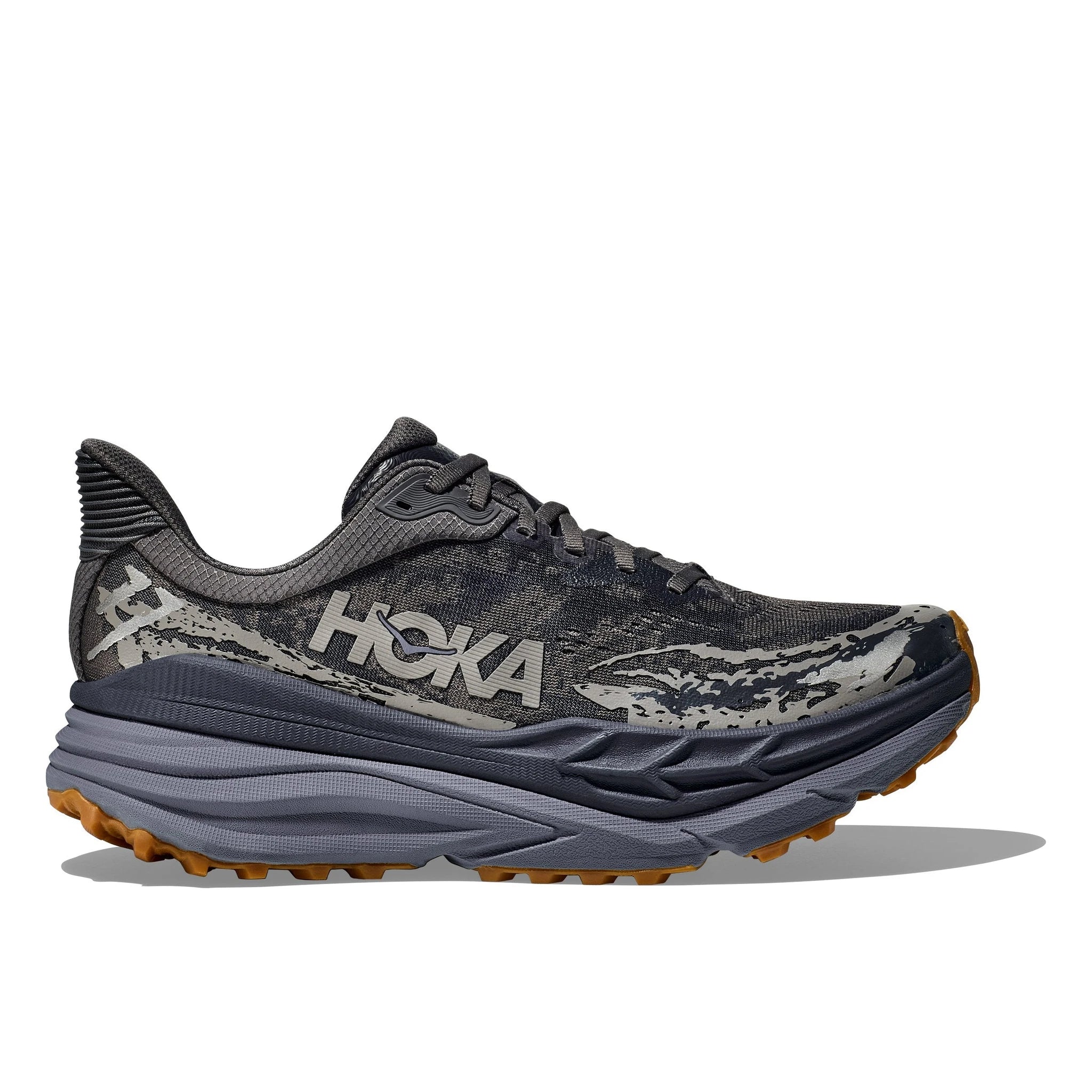 נעלי ריצת שטח Hoka Stinson 7 גברים: שיכוך יוצא דופן, אחיזת שטח גבוהה.