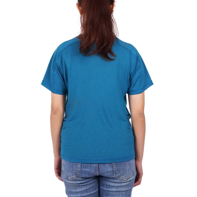 חולצת ספורט שחורה מנדפת זיעה Trailhead Parla, הגנת UPF50