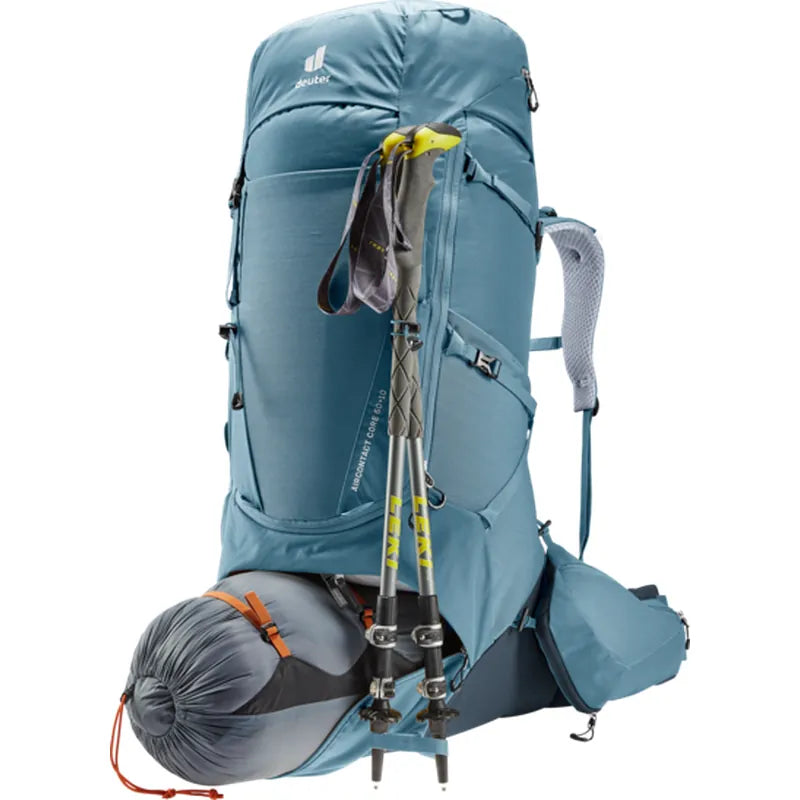 תרמיל Deuter Aircontact Core 60+10 - חומרים: 500D TEXTURED PA