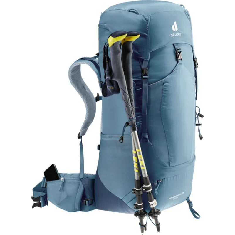 Deuter Aircontact Lite 50+10 - מתאים למערכת שתייה 3 ליטר