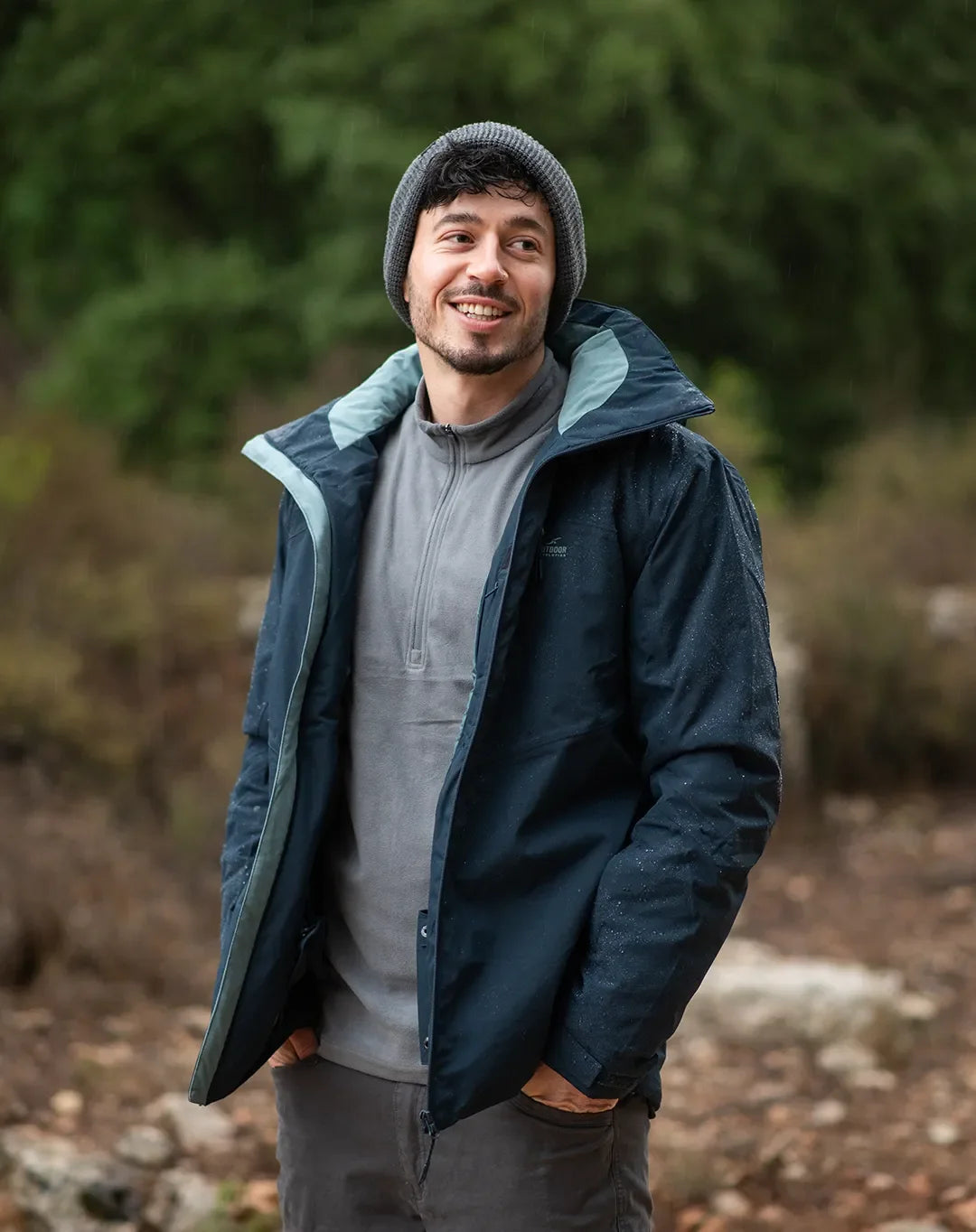 מעיל סקי גברים Anton - כובע ניתק להתאמה אישית