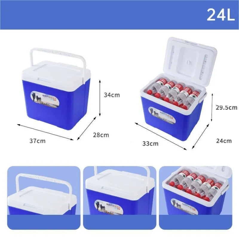 צידנית קשיחה Cooler Box 24L של דרך ארץ, מתאימה לקמפינג ופיקניק