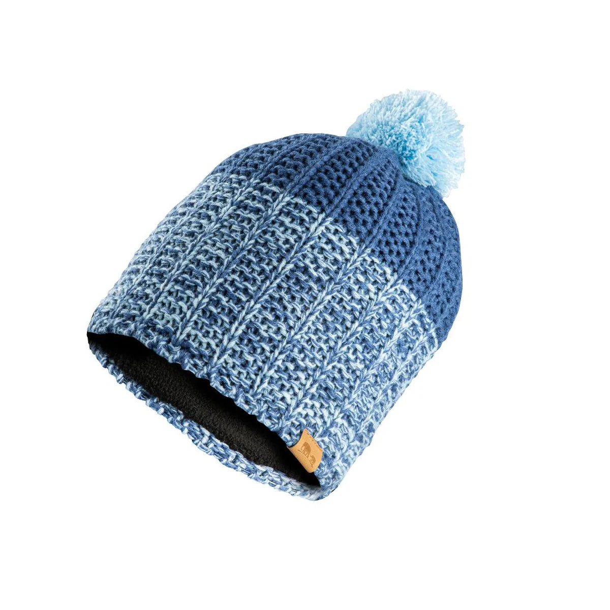 כובע צמר לילך Go Nature, פליז פנימי, לטיולים בחורף.