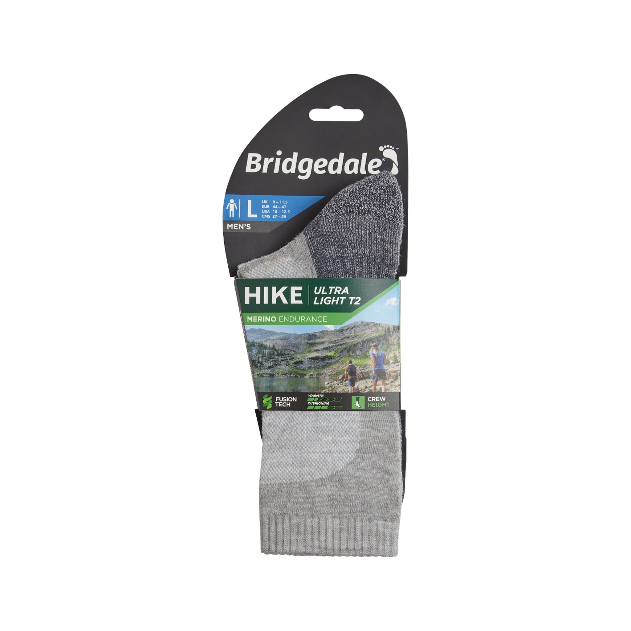 Bridgedale Hike Ultra Lite - גרביים קלות במיוחד לטיולים ארוכים