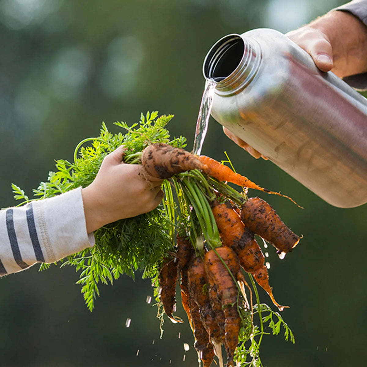Klean Kanteen TKWide, בקבוק מים ללא בידוד מפלדת אל חלד ממוחזרת
