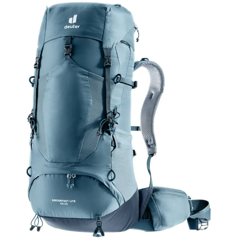 תרמיל טרקים Deuter Aircontact Lite 40+10, צבע כחול-אפור